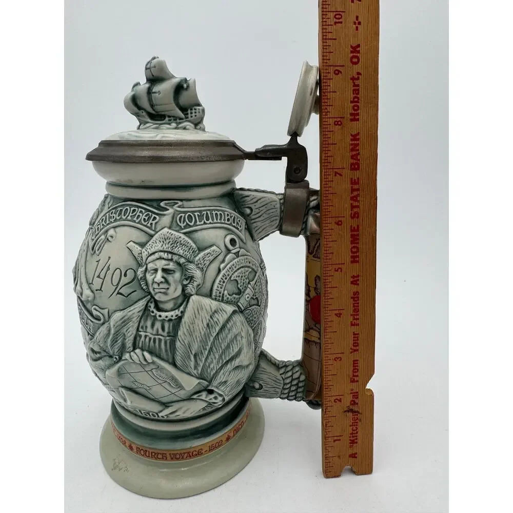 Vintage Avon Beer Stein Christopher Columbus New World  Made in Brazil